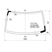 Стекло лобовое в клей SUZUKI WAGON R 93-98 <b>XYG CT21 LFW/X</b>