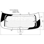 Стекло заднее (крышка багажника) в клей BRILLIANCE V5 5D 12- <b>XYG CZH-V5 RW/H/X</b>