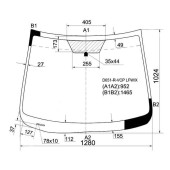 Стекло лобовое в клей MAZDA DEMIO 3 / 5D 2007- <b>XYG D651-R-VCP LFW/X</b>