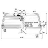 Стекло заднее (крышка багажника) с обогревом LAND ROVER DISCOVERY I 5D SUV 94-98 <b>XYG DISCOVERY-94 RW/H/X</b>