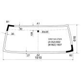 Стекло лобовое в клей JEEP CHEROKEE 92- <b>XYG DW01140 LFW/X</b>