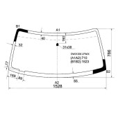 Стекло лобовое в клей FORD EXPLORER 2D / 4D UTILITY 90-2002 <b>XYG DW01206 LFW/X</b>