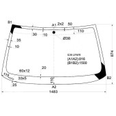 Стекло лобовое в клей BMW 3-SERIES E36 91-99 4 / 5D / COMPACT 94-01 3D HBK <b>XYG E36 LFW/X</b>