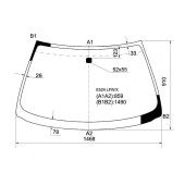 Стекло лобовое в клей MITSUBISHI ETERNA 4D SED 92-96 <b>XYG E52A LFW/X</b>