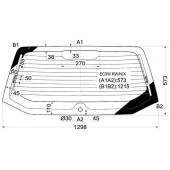 Стекло заднее (крышка багажника) с обогревом MITSUBISHI LEGNUM VIENTO WAGON 98- <b>XYG EC3W RW/H/X</b>