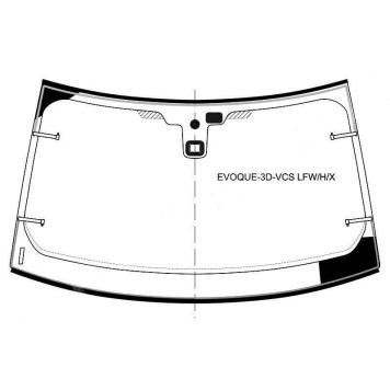 Стекло лобовое с обогревом в клей RANGE ROVER EVOQUE 3D SUV 2011- <b>XYG EVOQUE-3D-VCS LFW/H/X</b>