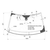Стекло лобовое +дд в клей RANGE ROVER EVOQUE 3D SUV 11- <b>XYG EVOQUE-3D-VCS LFW/X</b>