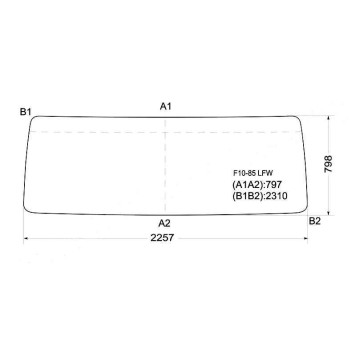 Стекло лобовое в резинку VOLVO F10 / 12 85-93 <b>XYG F10-85 LFW</b>