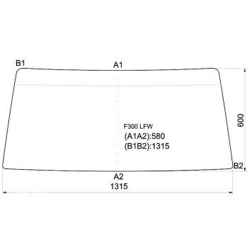 Стекло лобовое в резинку DAIHATSU ROCKY / FEROSA 90- <b>XYG F300 LFW</b>