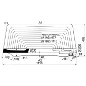 Стекло заднее (крышка багажника) с обогревом LAND ROVER FREELANDER 3 / 5 UTILITY 97- <b>XYG FB21127 RW/H/X</b>