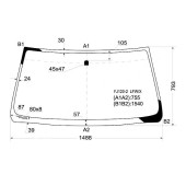 Стекло лобовое в клей TOYOTA LAND CRUISER PRADO 3 / 5D / LEXUS GX470 02-09 <b>XYG FJ120-2 LFW/X</b>
