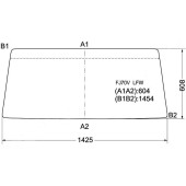 Стекло лобовое в резинку TOYOTA LAND CRUISER PRADO VAN 1984- выпускается до сих пор <b>XYG FJ70V LFW</b>