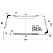 Стекло лобовое в клей TOYOTA LAND CRUISER PRADO 3 / 5D #J9# 96-02 <b>XYG FJ90 LFW/X</b>