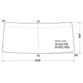 Стекло лобовое в резинку MITSUBISHI FUSO FIGHTER CABOVER TRUCK 84-92 <b>XYG FK415 LFW</b>