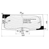 Стекло заднее (крышка багажника) с обогревом FORD FOCUS WGN 04- <b>XYG FOCUS-04-STW RW/H/X</b>