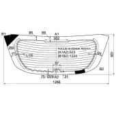 Стекло заднее (крышка багажника) с обогревом FORD FOCUS III 11- 5D HBK <b>XYG FOCUS-III-5DHBK RW/H/X</b>