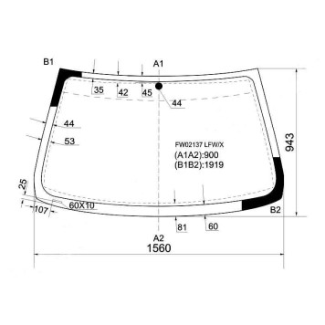 Стекло лобовое в клей BMW X5 E53 00-06 <b>XYG FW02137 LFW/X</b>