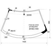 Стекло лобовое в клей TOYOTA CELICA 99-06 <b>XYG FW02160 LFW/X</b>