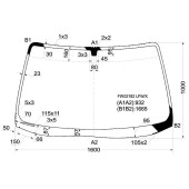 Стекло лобовое в клей ACURA MDX 4D UTILITY 2001-2006 (VIN) <b>XYG FW02182 LFW/X</b>