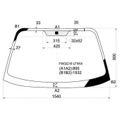 Стекло лобовое в клей HYUNDAI SANTA FE 00-06 / TAGAZ 06- <b>XYG FW02216 LFW/X</b>