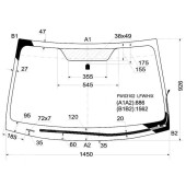 Стекло лобовое с обогревом щеток в клей SUBARU LEGACY / OUTBACK 2009- 4 / 5D <b>XYG FW03102 LFW/H/X</b>