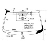 Стекло лобовое в клей KIA SORENTO II 09- <b>XYG FW03170 LFW/X</b>