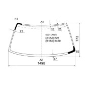 Стекло лобовое в клей MAZDA CAPELLA 626 COUPE / HATCH-BACK 87-91 <b>XYG G221 LFW/X</b>