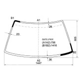 Стекло лобовое в клей TOYOTA SUPRA 3000GT GA70 / TA88 86-93 <b>XYG GA70 LFW/X</b>