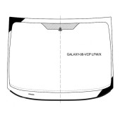 Стекло лобовое в клей FORD GALAXY 2006- <b>XYG GALAXY-06-VCP LFW/X</b>