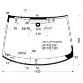 Стекло лобовое в клей VOLKSWAGEN GOLF VI 5D HBK 09- <b>XYG GOLF-VI-VCS LFW/X</b>