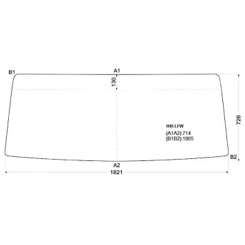 Стекло лобовое в резинку NISSAN ATLAS WIDE TRUCK 91- <b>XYG H45 LFW</b>