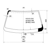 Стекло лобовое в клей NISSAN LAUREL H / T 88-92 <b>XYG HC33-R LFW/X</b>