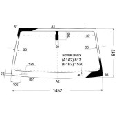 Стекло лобовое в клей GREAT WALL HOVER VAN 2005-\ISUZU AXIOM 4D UTILITY 2002- <b>XYG HOVER LFW/X</b>