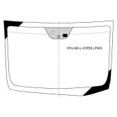Стекло лобовое в клей HYUNDAI ELANTRA / AVANTE 2010- <b>XYG HYU-MD-L-VCPSS LFW/X</b>