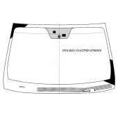 Стекло лобовое с обогревом щеток +дд в клей HYUNDAI SANTA FE (европейская сб.) 12-18 <b>XYG HYU-SUV-13-VCPSH LFW/H/X</b>