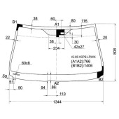 Стекло лобовое в клей LEXUS IS250 / 350 05- 4D <b>XYG IS-05-VCPS LFW/X</b>
