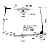 Стекло лобовое с обогревом щеток в клей TOYOTA ISIS 5D MPV 2004- <b>XYG ISIS-R-CPH LFW/H/X</b>