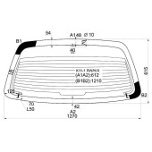 Стекло заднее (крышка багажника) с обогревом NISSAN MICRA / MARCH 92-02 3 / 5D <b>XYG K11-1 RW/H/X</b>