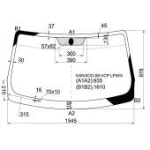 Стекло лобовое в клей RENAULT KANGOO II 2007- <b>XYG KANGOO-08-VCP LFW/X</b>
