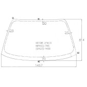 Стекло лобовое в клей TOYOTA COROLLA CERES / SPRINTER MARINO 92-96 4D HARDTOP <b>XYG KE108 LFW/X</b>