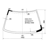 Стекло лобовое в клей TOYOTA COROLLA LEVIN / SPRINTER TRUENO COUPE 87-92 <b>XYG KE99 LFW/X</b>