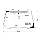 Стекло лобовое в клей TOYOTA IQ 3D HATCHBACK 2009- <b>XYG KGJ10 LFW/X</b>