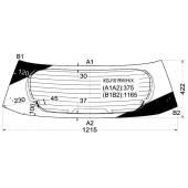 Стекло заднее (крышка багажника) с обогревом TOYOTA IQ 3D HATCHBACK 2009- <b>XYG KGJ10 RW/H/X</b>