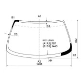 Стекло лобовое в клей NISSAN SKYLINE 93-98 2D <b>XYG KR33 LFW/X</b>