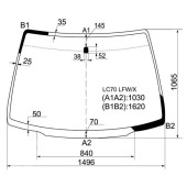 Стекло лобовое в клей MAZDA MPV MINI VAN 2000- <b>XYG LC70 LFW/X</b>