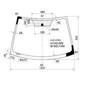 Стекло лобовое в клей TOYOTA BELTA / YARIS / VIOS 4D SEDAN 2006- <b>XYG LK30 LFW/X</b>