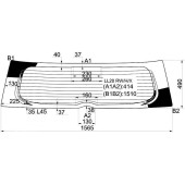 Стекло заднее (крышка багажника) с обогревом TOYOTARUMION LL20 / SCION XB UTILITY 2008- <b>XYG LL20 RW/H/X</b>