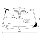 Стекло лобовое в клей LAND ROVER FREELANDER 5D UTILITY 2007- <b>XYG LR2-VCS LFW/X</b>