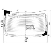 Стекло заднее с обогревом LEXUS LS460 06- <b>XYG LS-06 RW/H/X</b>