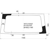 Стекло заднее (крышка багажника) с обогревом DAEWOO MATIZ I 5D HATCHBACK 1998- <b>XYG MATIZ RW/H/X</b>